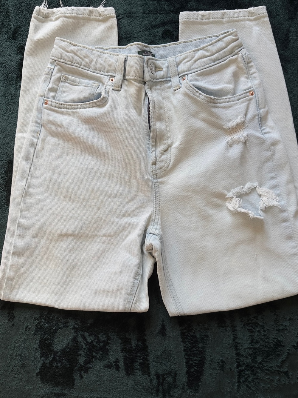 Light Gray Distressed Jeans